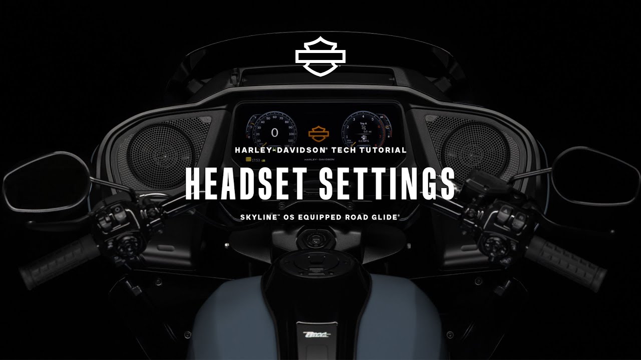 How to Change the Settings of a Paired Headset with Skyline OS | 2024 Harley-Davidson Road Glide
