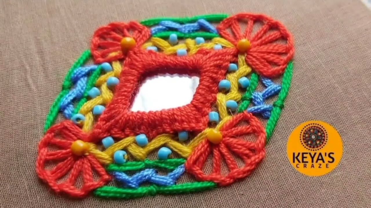 Mirror embroidery tutorial 