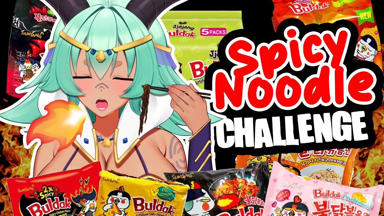 【SPICY Noodle Challenge】DONO Reward: Multiple Ramen Taste Rating! 🐐🍼【VAllure】
