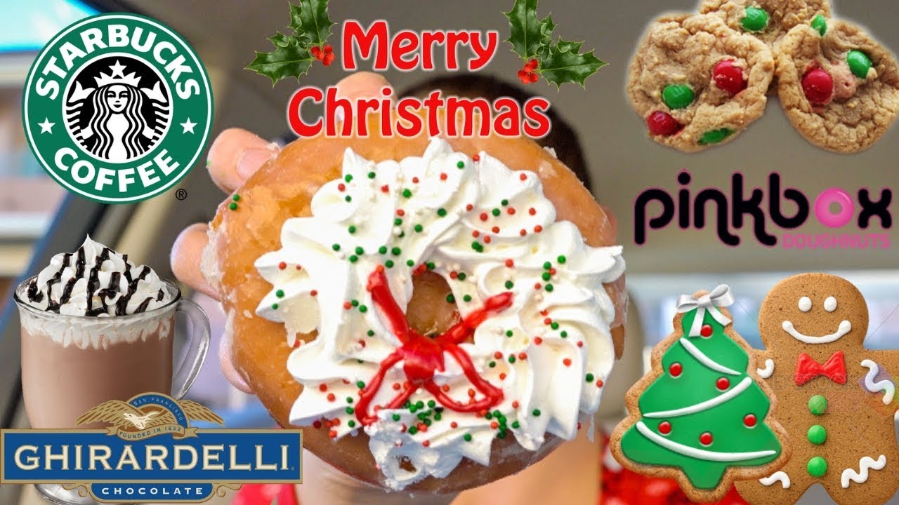 EXTREMELY SWEET CHRISTMAS CHEAT DAY | DONUTS, COOKIES, CANDY, STARBUCKS + MORE!