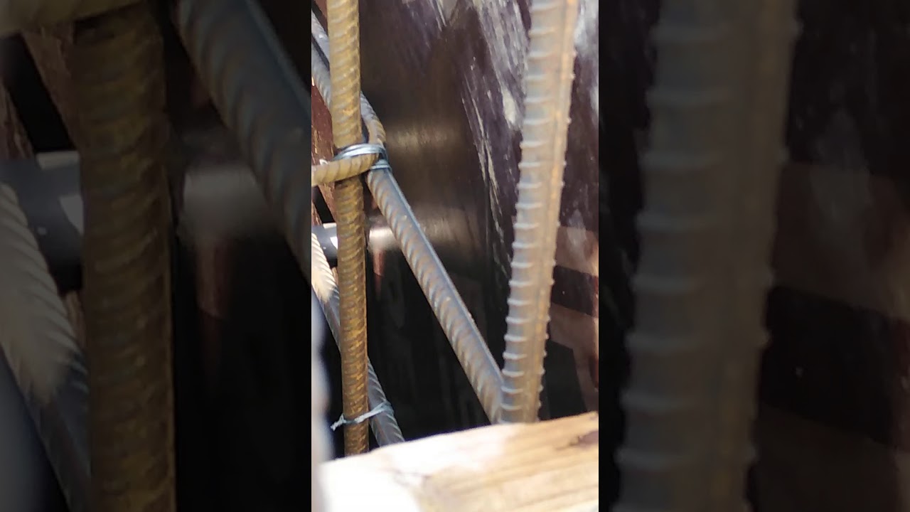 صب الـ shear wall وإستعمال الهزاز، رؤية صب الخرسانة داخل الطوبار. م. محمد جمعة