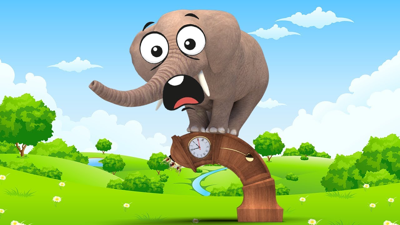 Learn Colors with Animals! | Hickory Dickory Dock nursery rhymes for babies | Super Lime And Toys