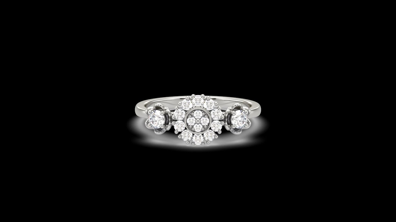 Avah 3 Flower Diamond Rings