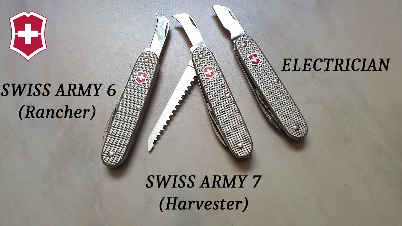 [REVIEW] Victorinox - SWISS ARMY 6 & 7 (Rancher & Harvester) & ELECTRICIAN (Swiss Army Knife)