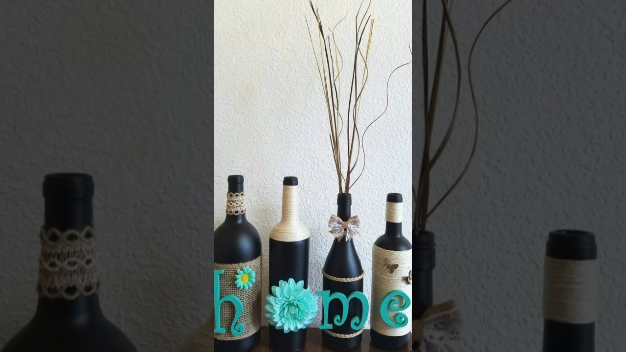Bottle art/DIY/ craft work/jute rope art/home decor 