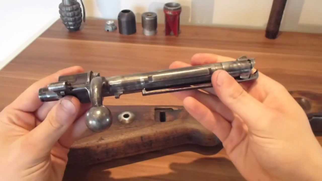 ww2 German k98 Mauser rifle bolt reassembly