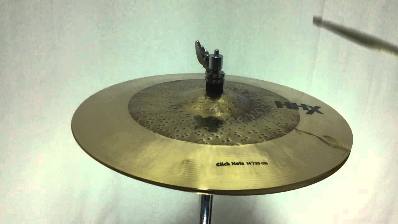 Sabian HHX Click Hi Hat Cymbals Brilliant 14