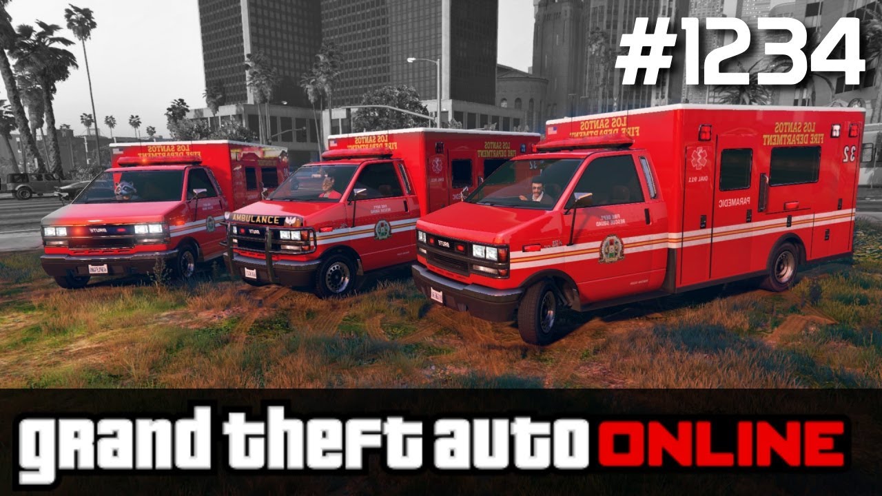 GTA 5 PC Online Po Polsku [#1234] TRZEJ MEDYCY Szaleją w Mieście /z Bertbert & Skie