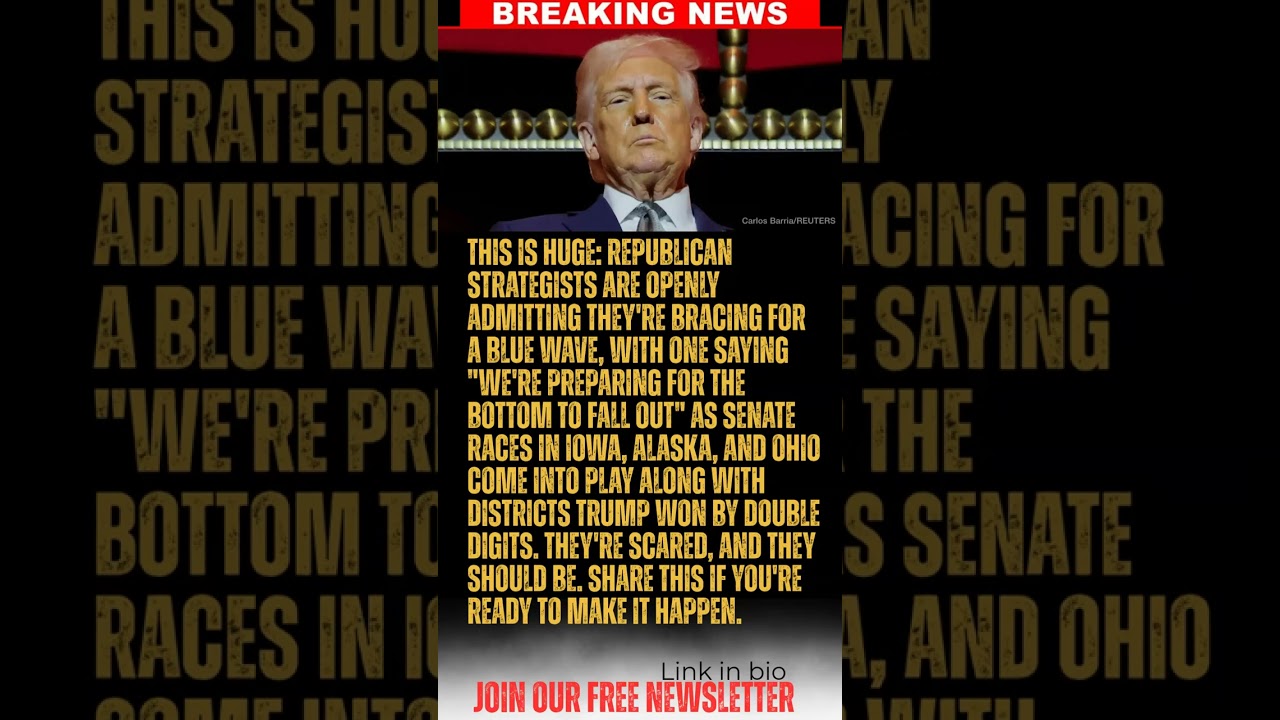 BREAKING: Republicans are panicking that Trump is building a blue wave, and it's certainly coming