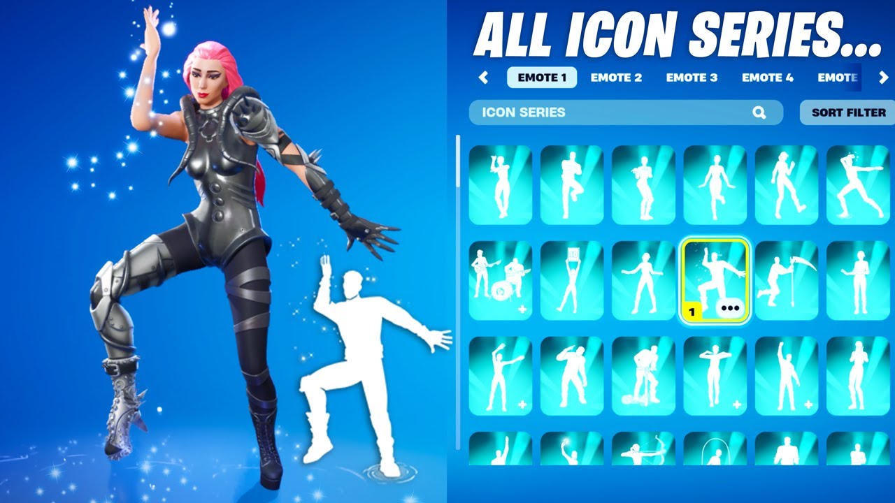ALL NEW FORTNITE ICON SERIES DANCES & EMOTES