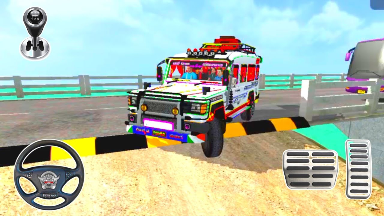 💥Indian Force Toofan Cruiser Speed Breaker Off Road Map Gameplay | Bus Simulator Indonesia