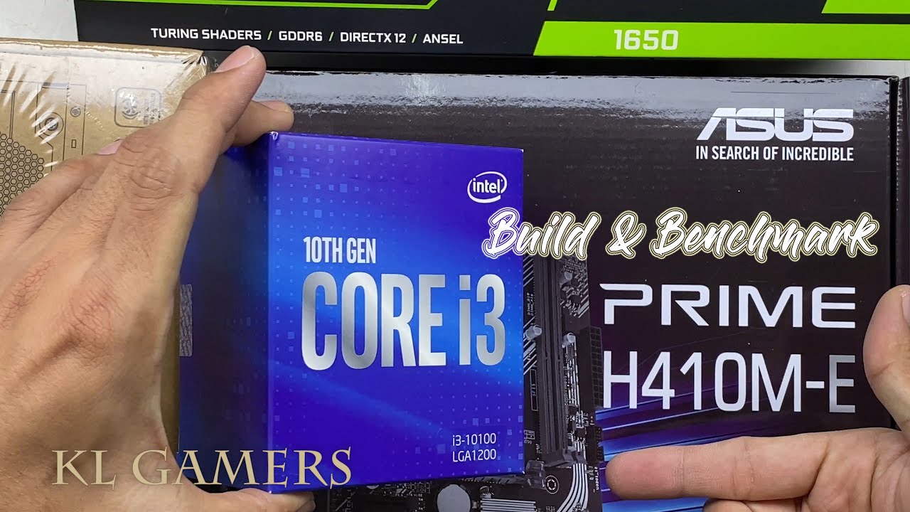 intel Core i3 10100 ASUS PRIME H410M-E GTX 1650 Gaming PC Build Benchmark