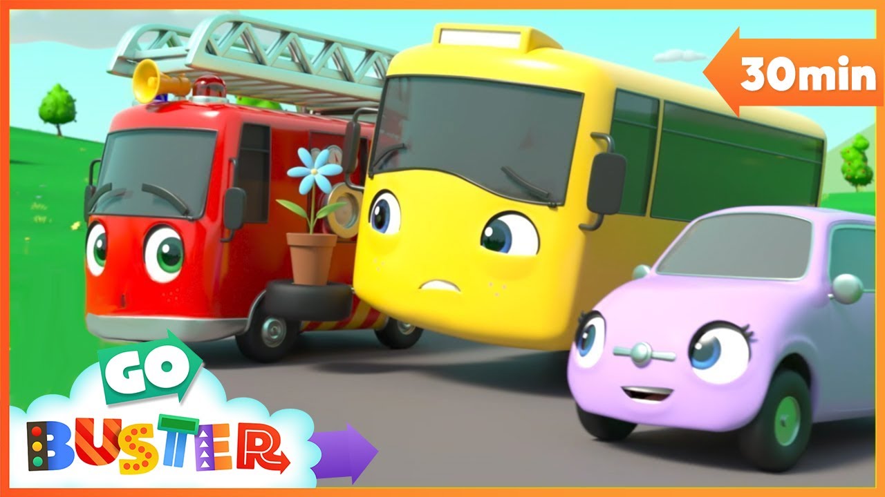 The Smashed Flowerpot - Mommy to the Rescue | Go Buster | Baby Cartoons | Kids Videos