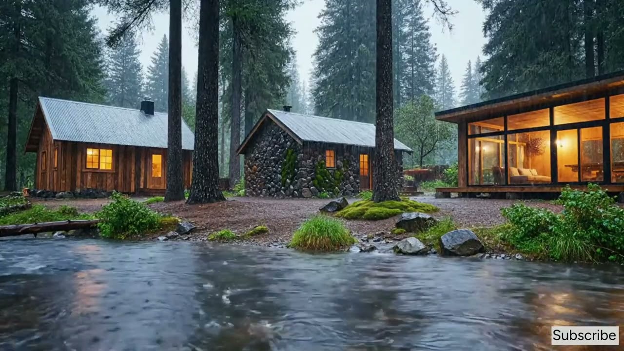 No Ads | Heavy Night Rain on Tin Roof 🌧️ Deep Sleep, Relaxation & Stress Relief
