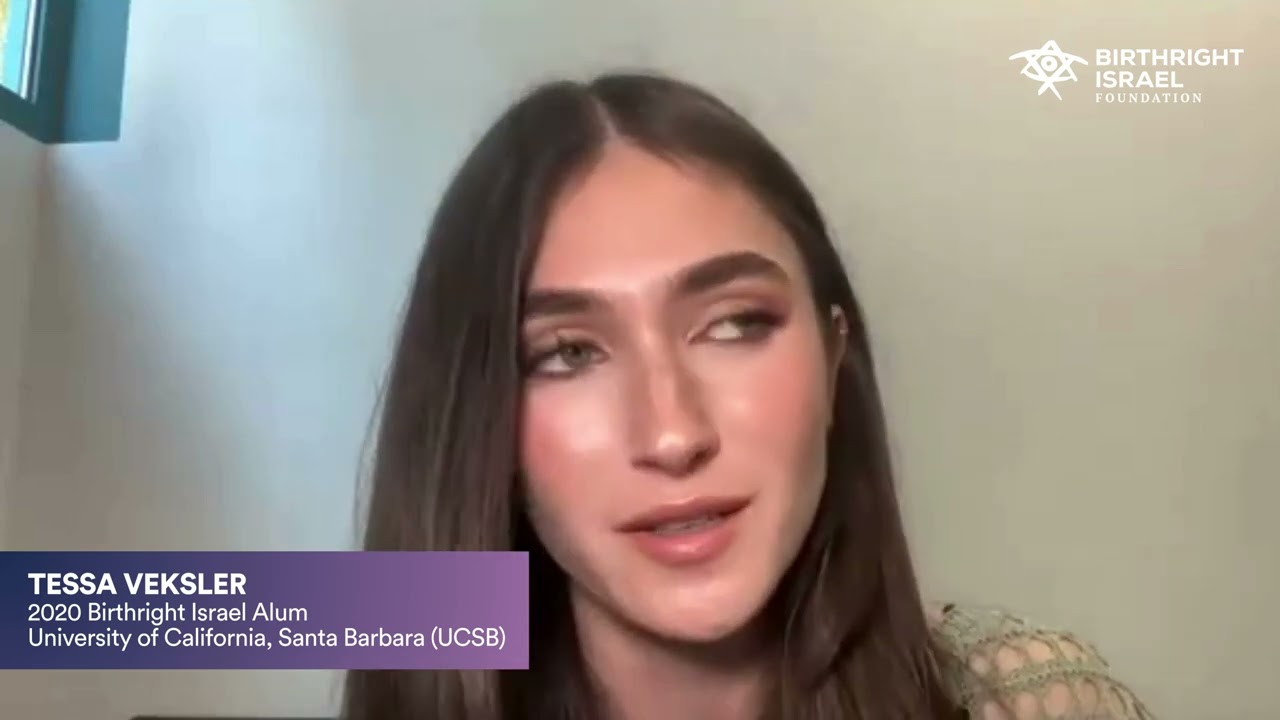 Highlight: UCSB's Tessa Veksler Speaks to Birthright Israel on Campus Antisemitism