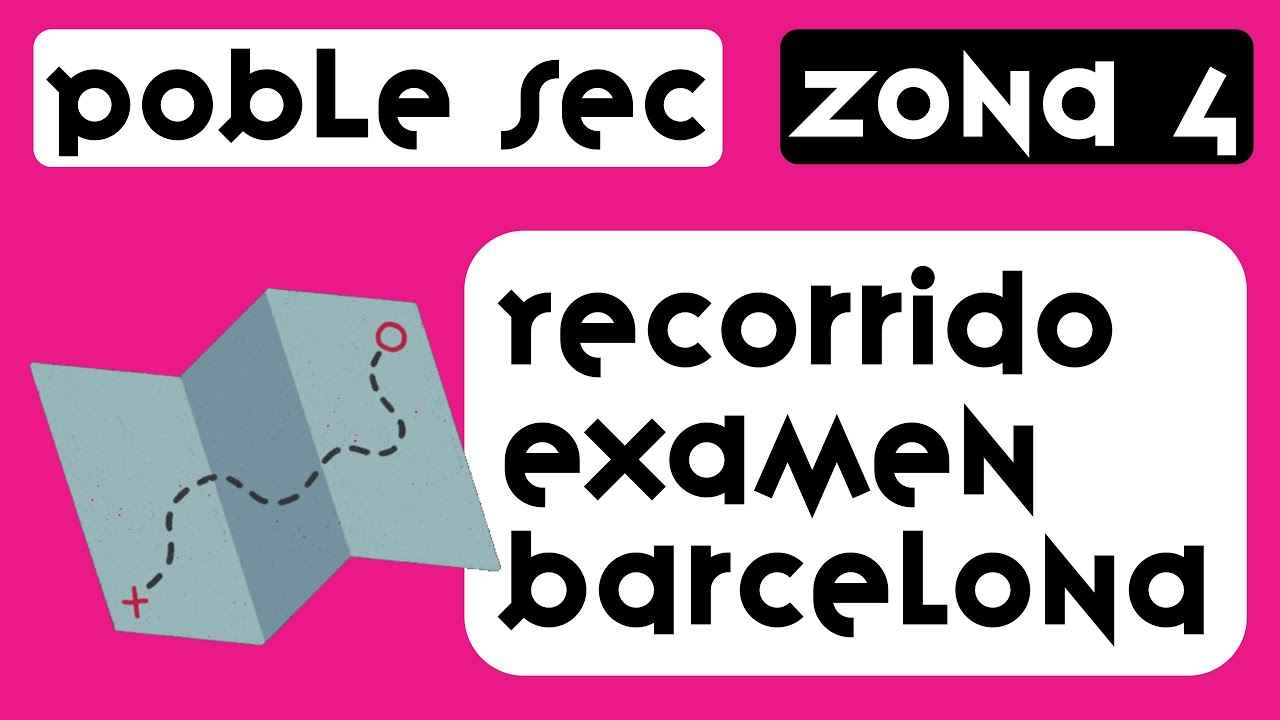 RECORRIDO de examen práctico Montjuic, Poble Sec, BARCELONA (ZONA 4) #conducir #examendeconducir