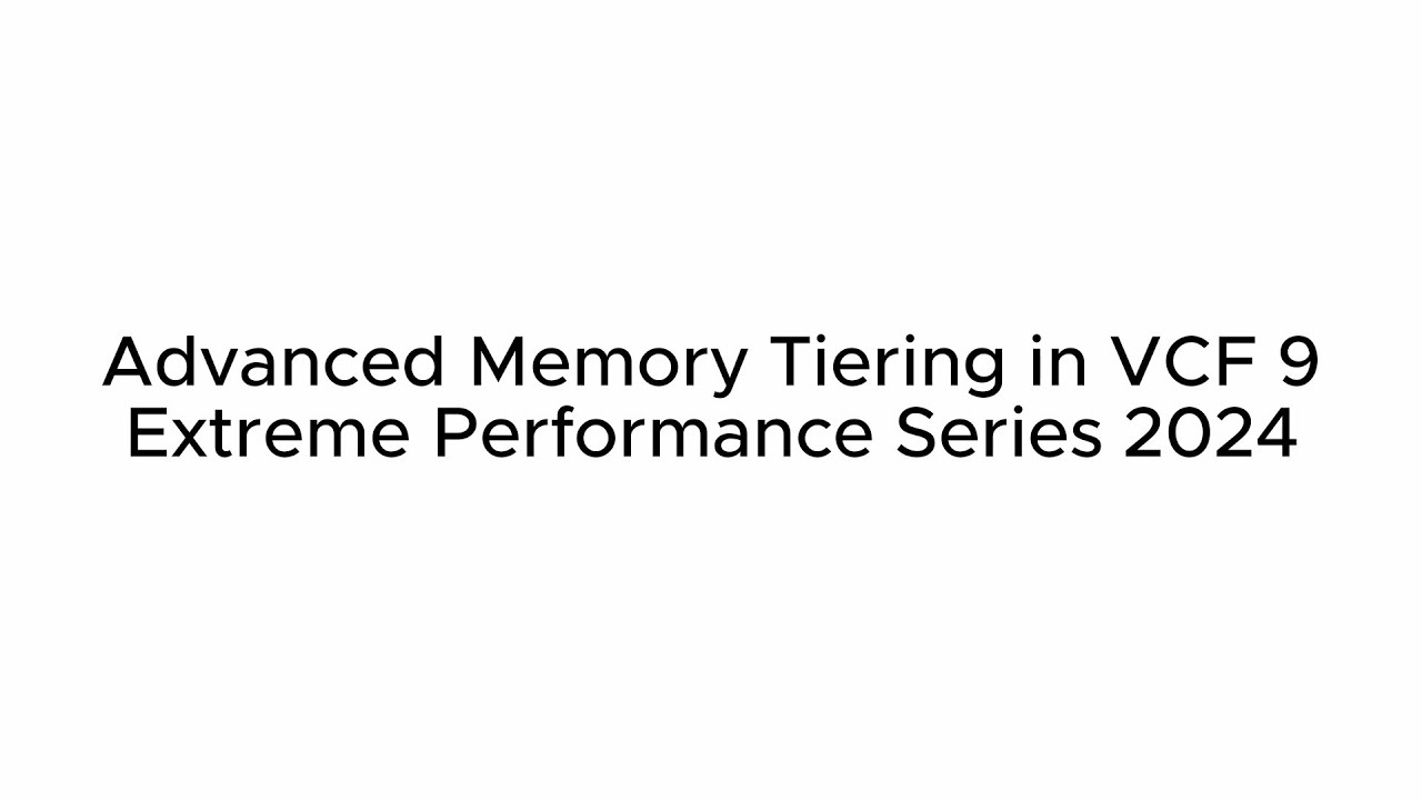 Extreme Performance Series 2024: Memory Tiering Improving Server Consolidation