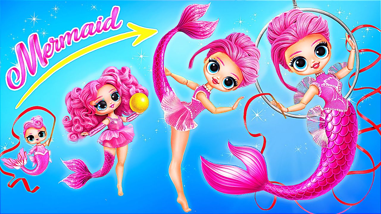 Meerjungfrau LOL Turnerin, die erwachsen wird! Meerjungfrau Familie DIYs für Puppen