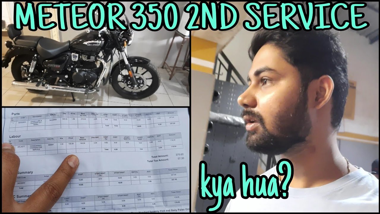 Royal Enfield Meteor 350 Second Service Details & Cost 2021
