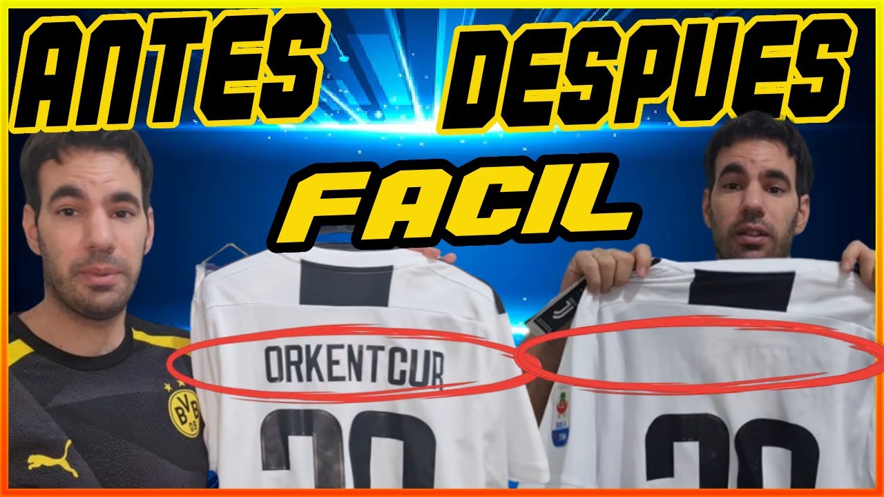 Cómo QUITAR un ESTAMPADO en una Camiseta de Fútbol?