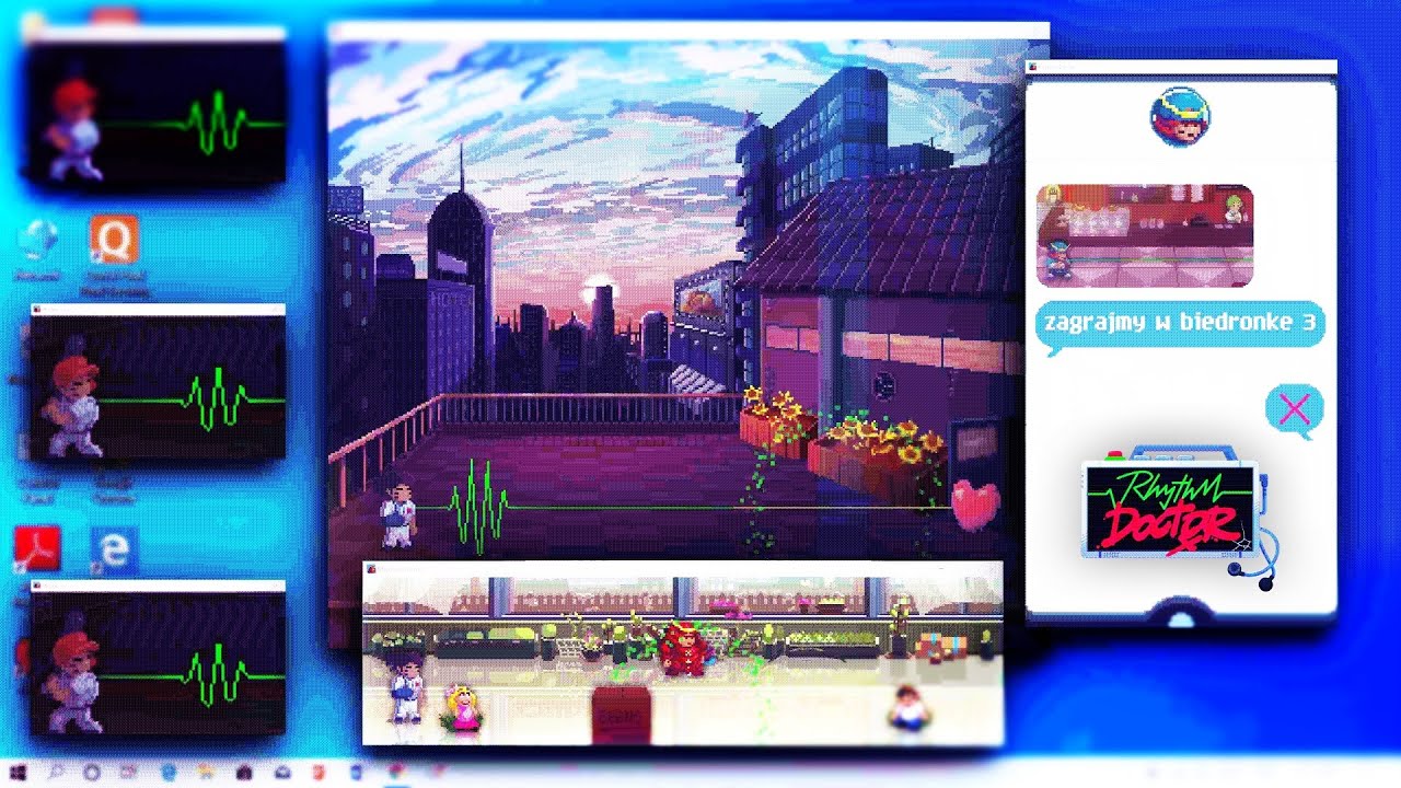 Okienka tak szaleją, że już nie wiem gdzie się patrzeć... - Rhythm Doctor #7