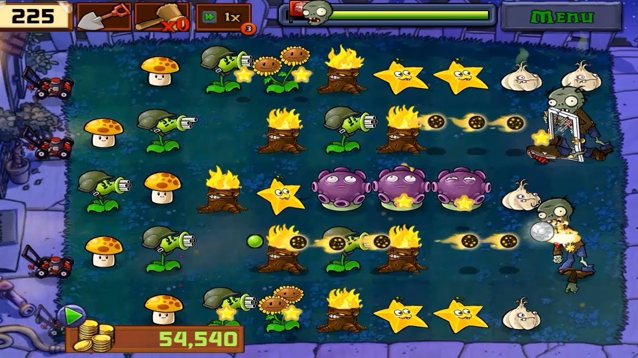 Plants vs zombie ⭐⭐ Gatling pea stars Vs zombie  part 1 