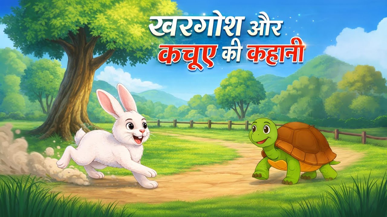 खरगोश और कछुए |Rabbit and Tortoise race in Hindi|Khargosh and Kachhua|Moral StoriesIGoldenMoralTales