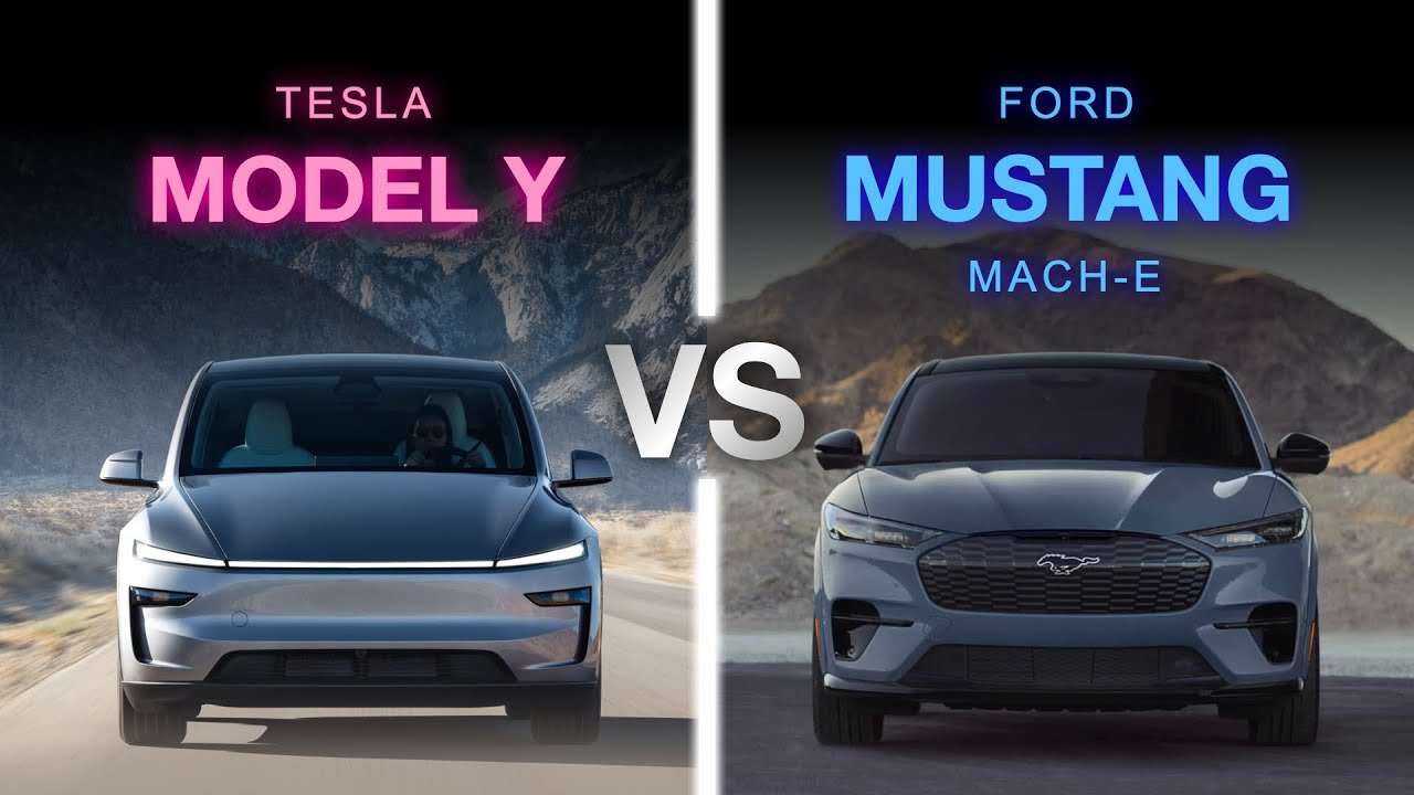 НОВАЯ Tesla Model Y против Ford Mustang Mach E | КАКАЯ ИЗ НИХ?