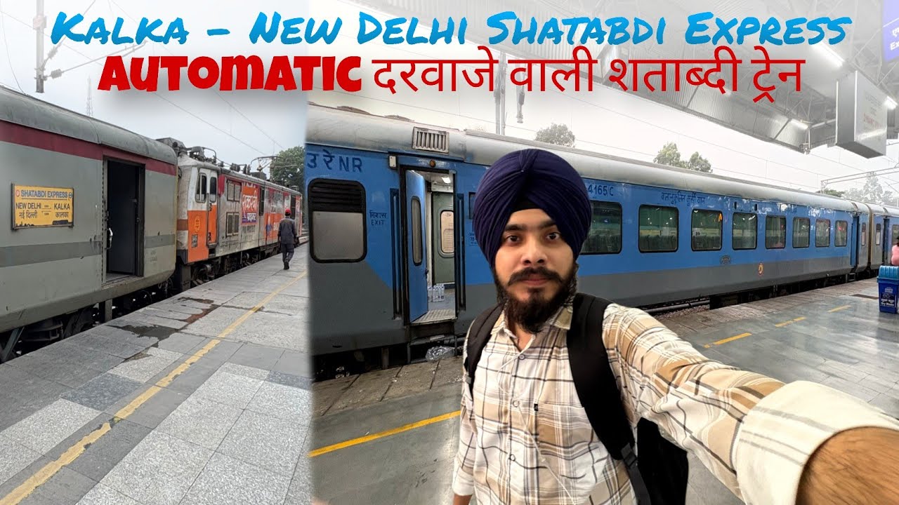 12006 Kalka - New Delhi Shatabdi Express Train Journey | IRCTC Food Review 😋