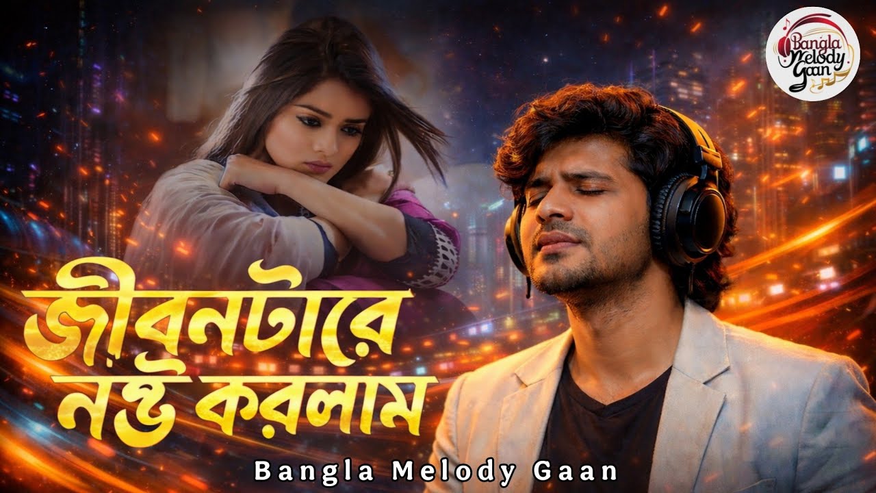 জীবনটারে নষ্ট করলাম 😭 Full Audio + Lyrics | Heart Breaking Bangla Song | Regret Love Story