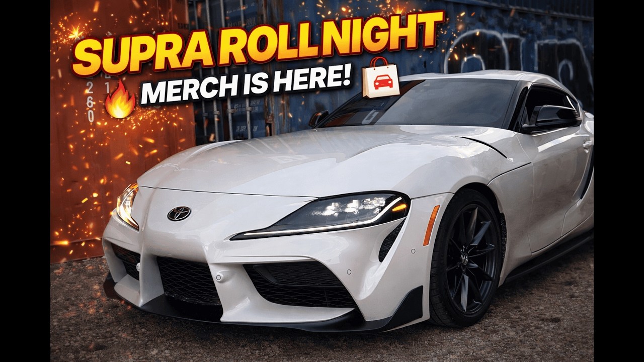 GR SUPRA ROLL NIGHT ! DRIVING POV | MERCH IS HERE!