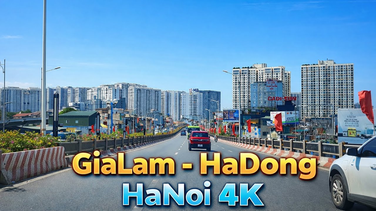 POV Driving in Hanoi 4K | From Gia Lam to Ha Dong – City Drive Tour