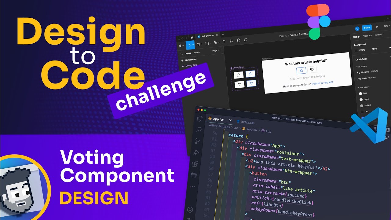 Design to Code Voting Component (Design)