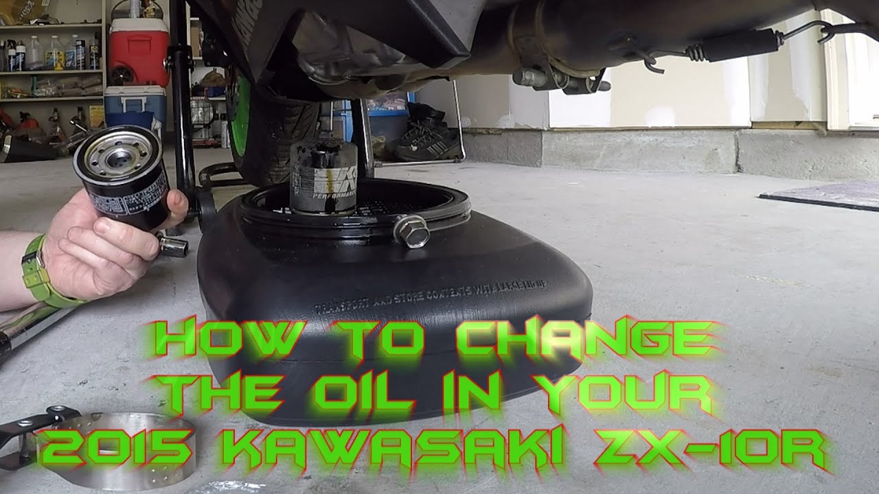 How To Change The Oil In Your 2015 Kawasaki ZX 10R