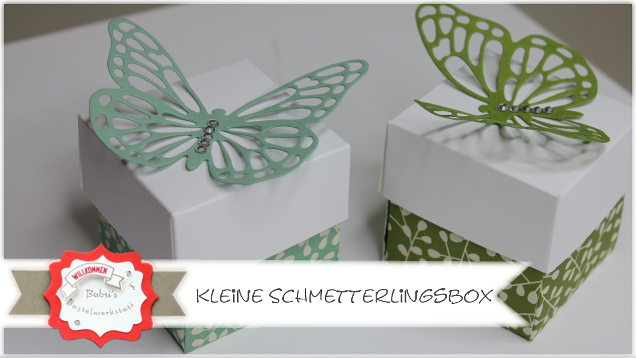 Verpackung - Kleine Schmetterlingsbox - mit Produkten von Stampin´Up! - Step by Step Anleitung
