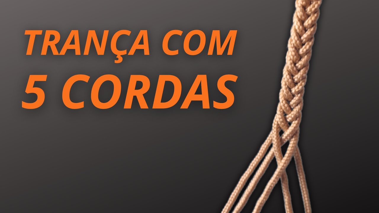 TRANÇA COM 5 CORDAS | Muito fácil