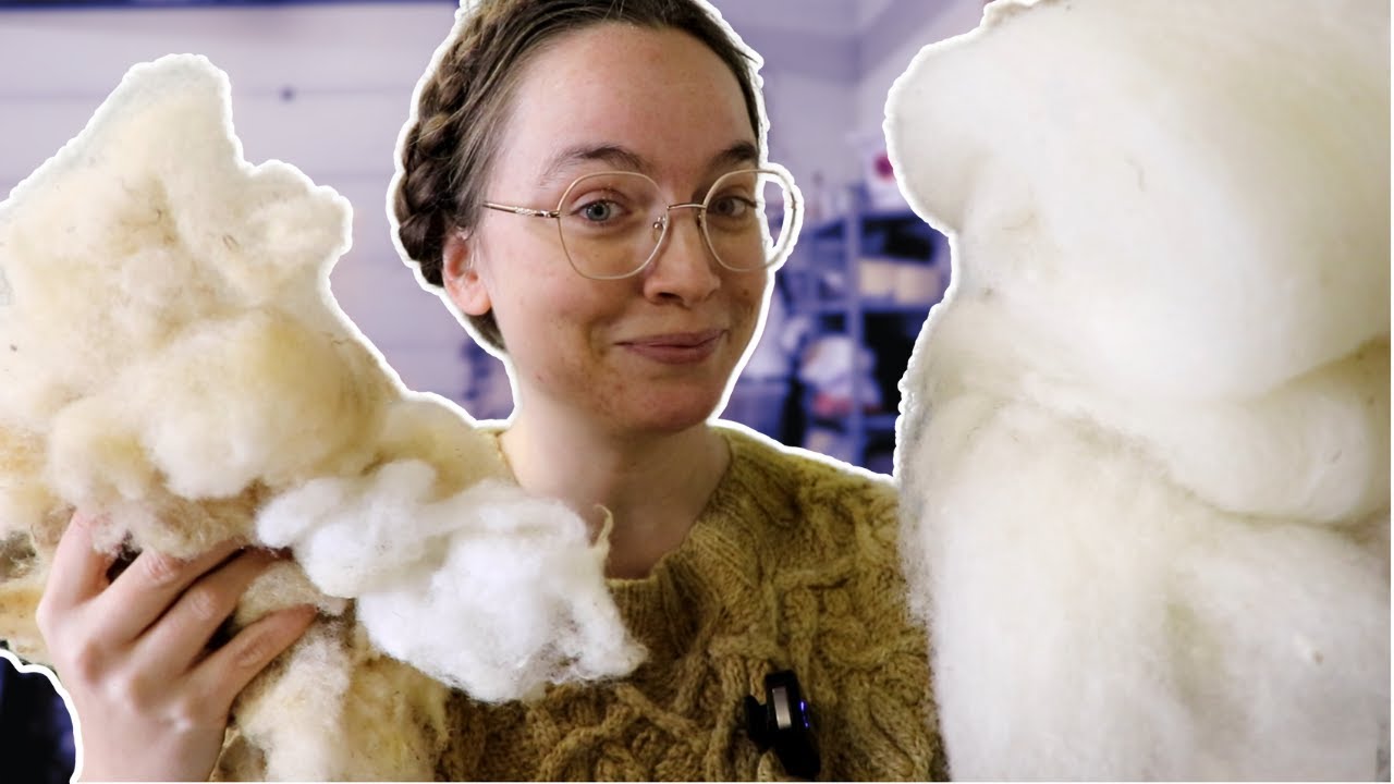 Let's process some raw wool together! (Skirting, scouring and carding of Suffolk sheep wool)