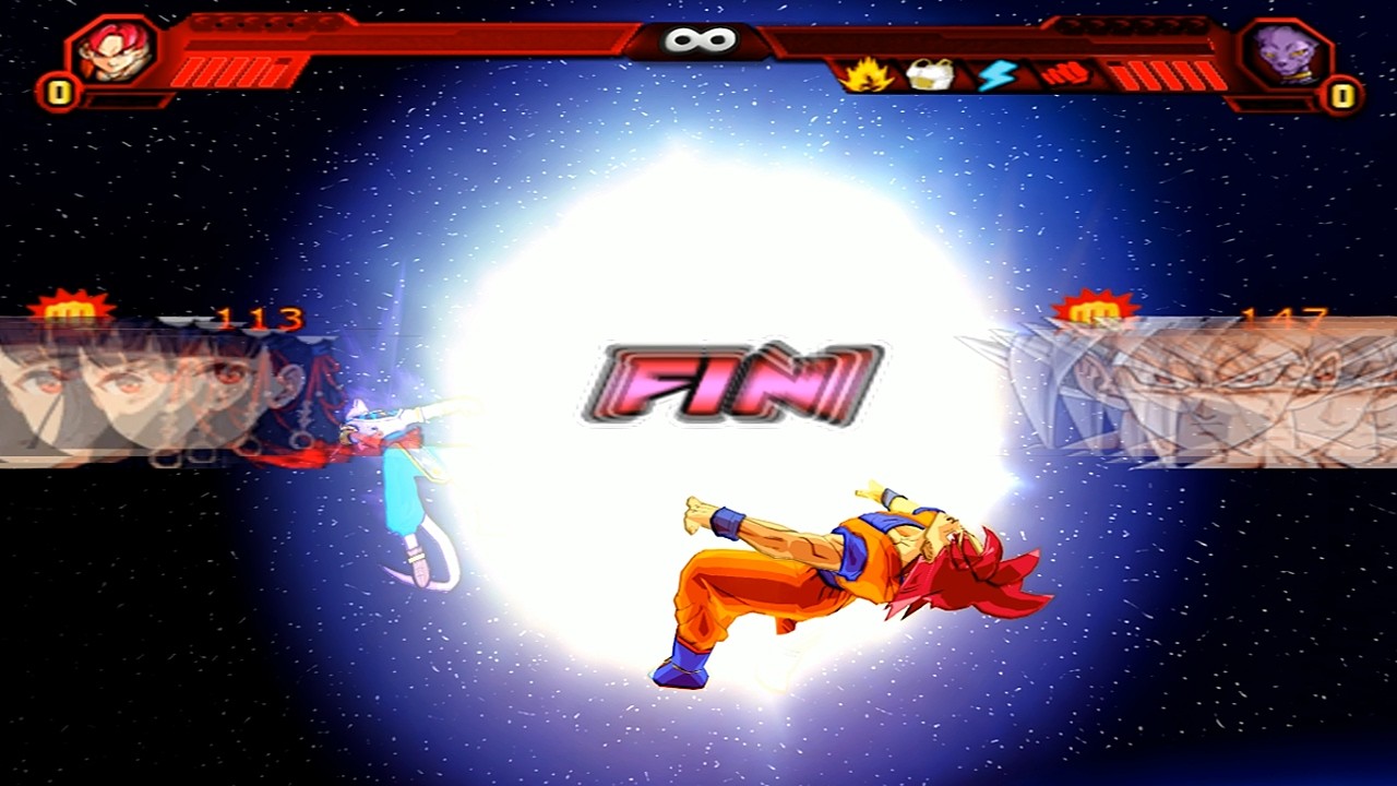 Goku SSJ Dios vs Bills (Potenciado) | DBZ: Sparking! LANE