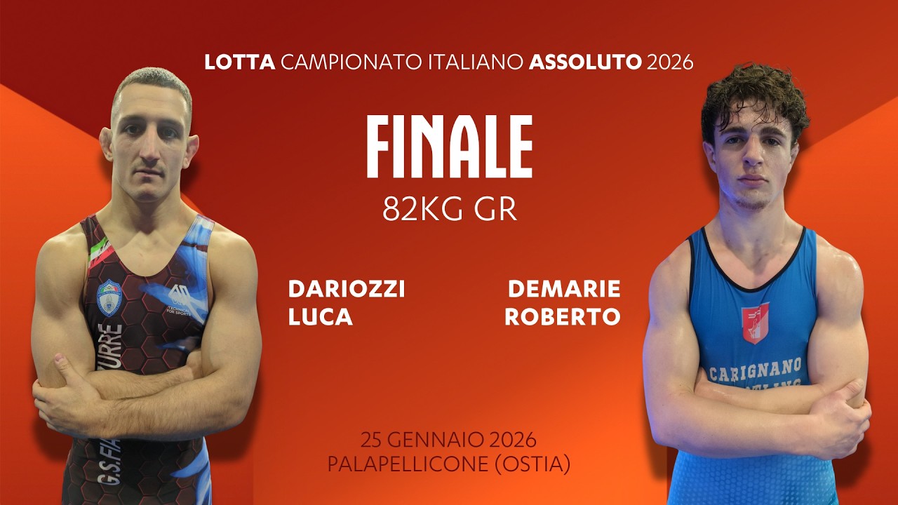 🤼&zwj;♂️ Lotta Assoluti 2026 👉 DARIOZZI vs DEMARIE 🏆 finale 82kgGR