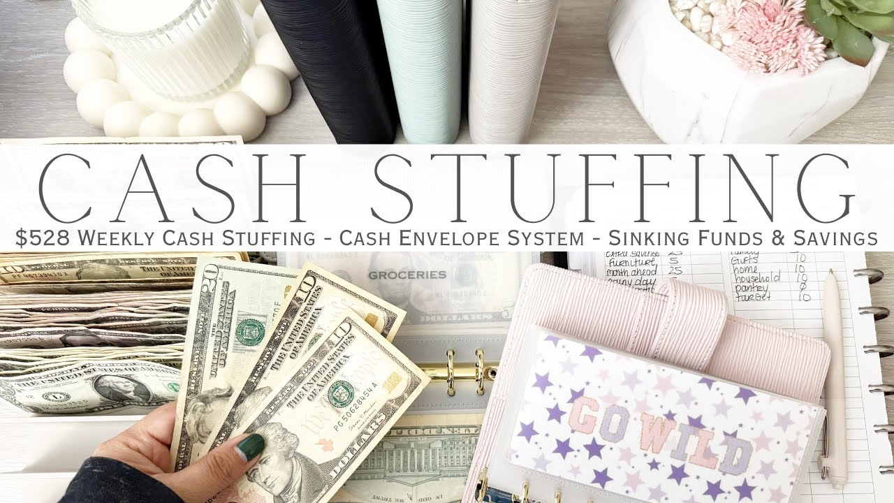 Weekly Cash Stuffing $528 | Cash Envelope System | Sinking Funds & Savings Challenges
