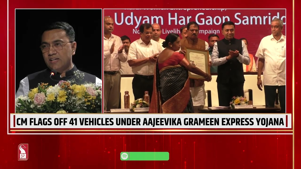 CM Sawant Flags Off Women-Run Vehicles Under AGEY