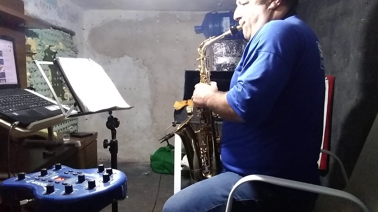 Ensaio sax alto com erros e acertos