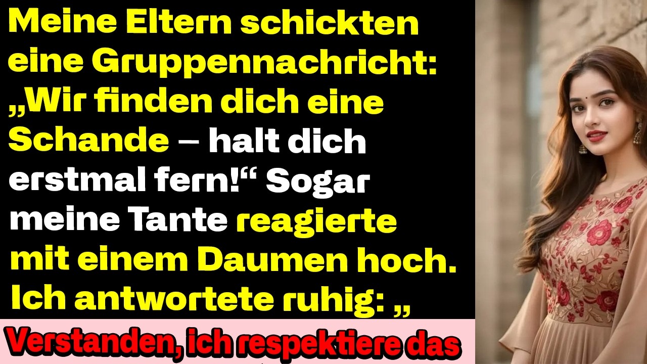 Meine Eltern nannten mich im Familienchat eine Schande – also blieb ich für immer weg