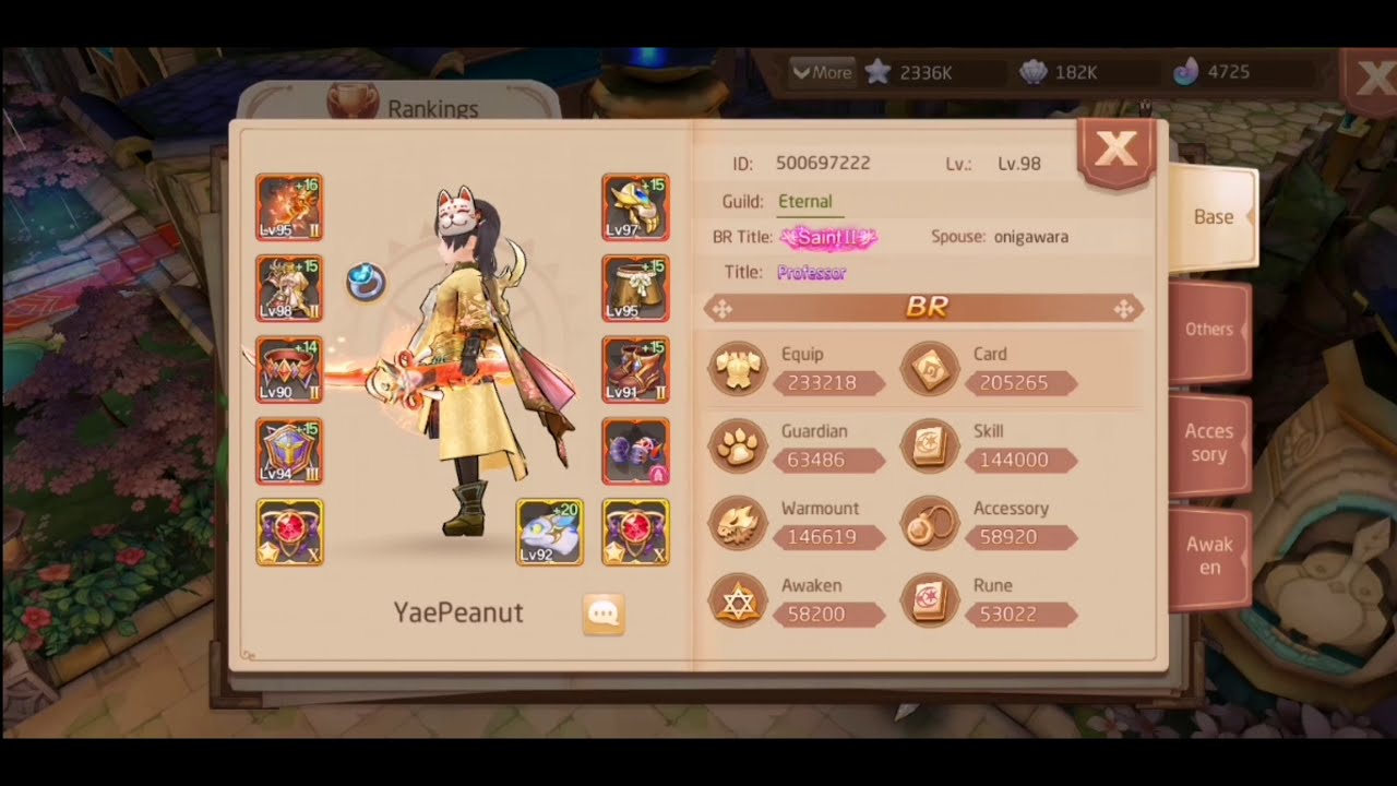 Level 98 Armor appearance / All Classes / Tales of Wind
