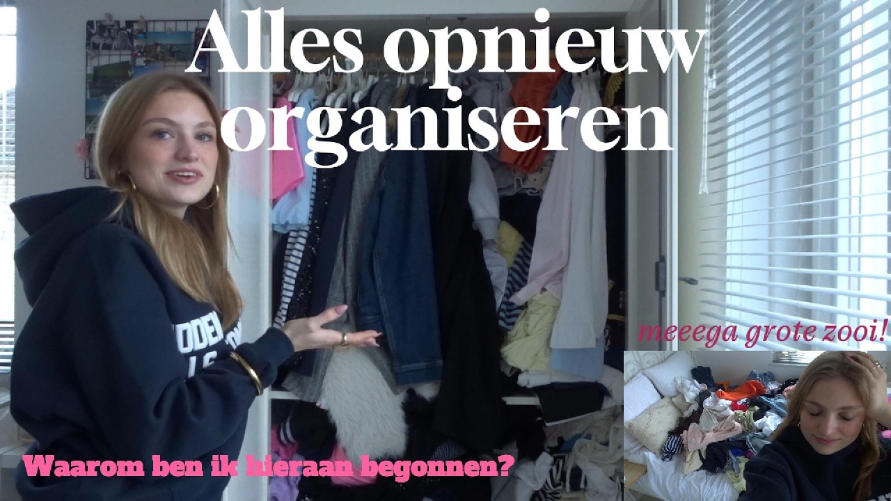 Mega Closet Cleanout 🫧| al mijn kleding uitzoeken, opruimen en mijn kast opnieuw organiseren
