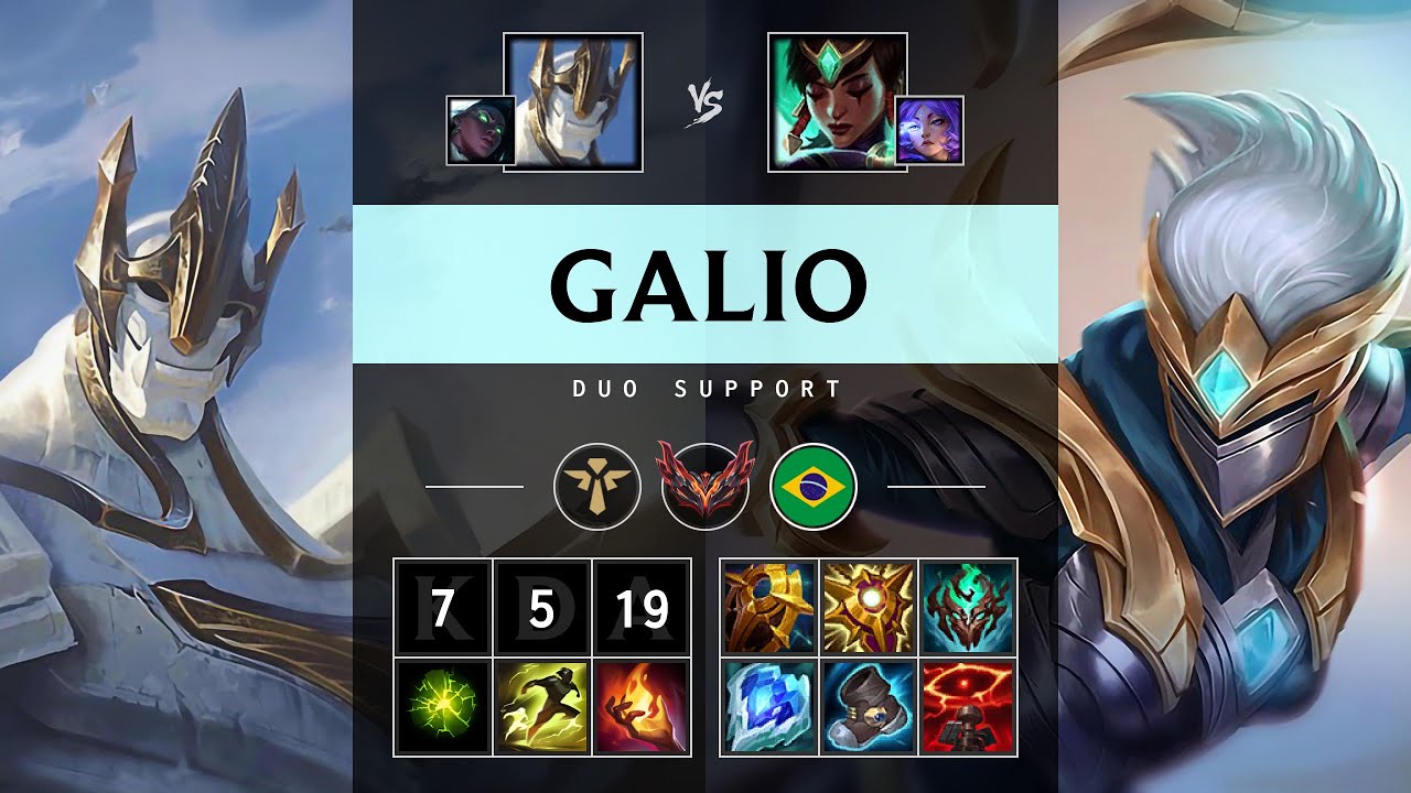 Galio Support vs Karma - BR Grandmaster Patch 25.14