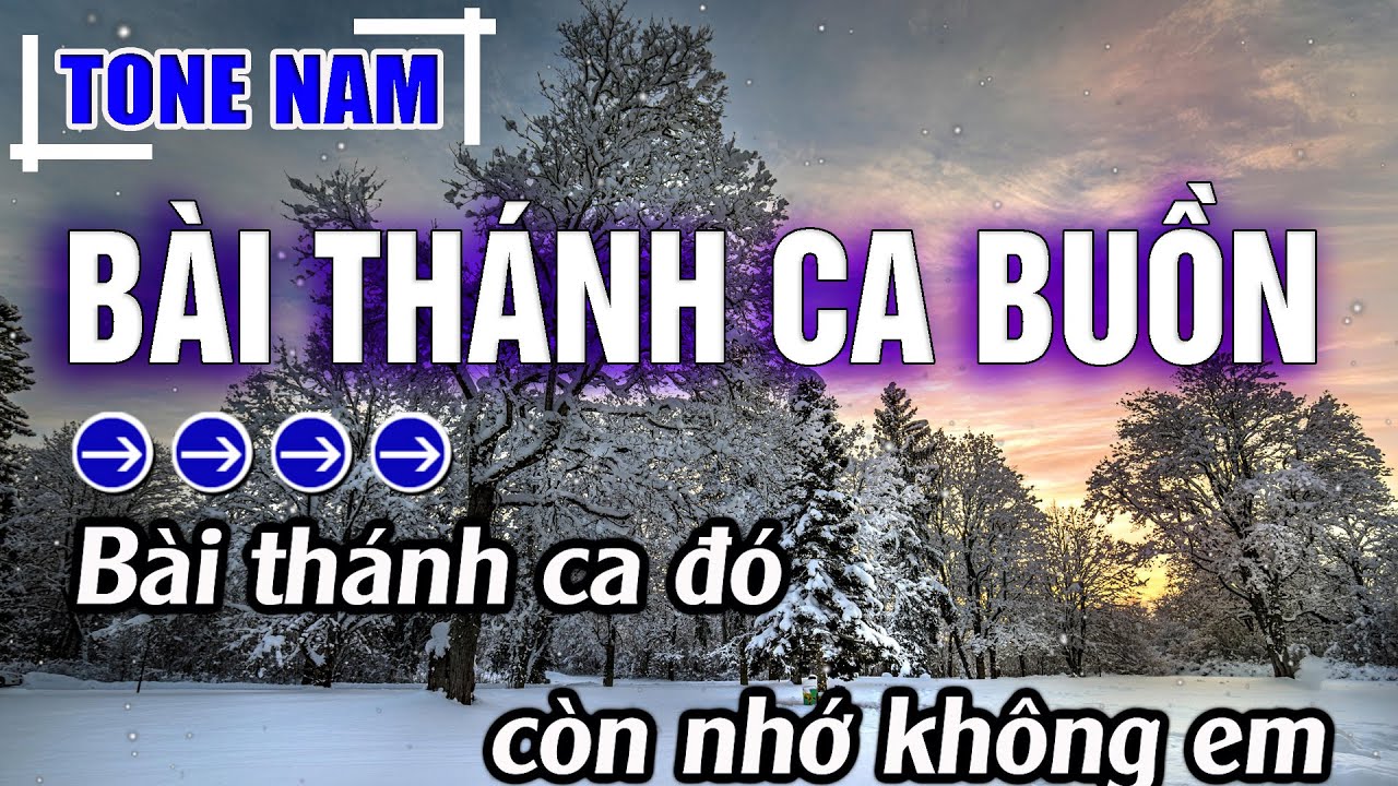 Bài Thánh Ca Buồn Karaoke Tone Nam ( Bb ) Beat Hay | Karaoke Đăng Khôi