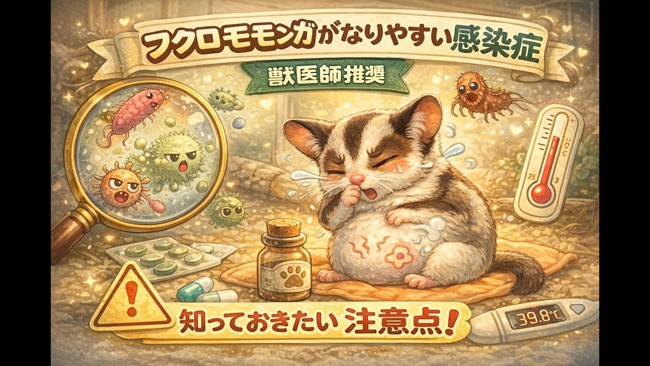 フクロモモンガの感染症ってなに？早期発見のポイント