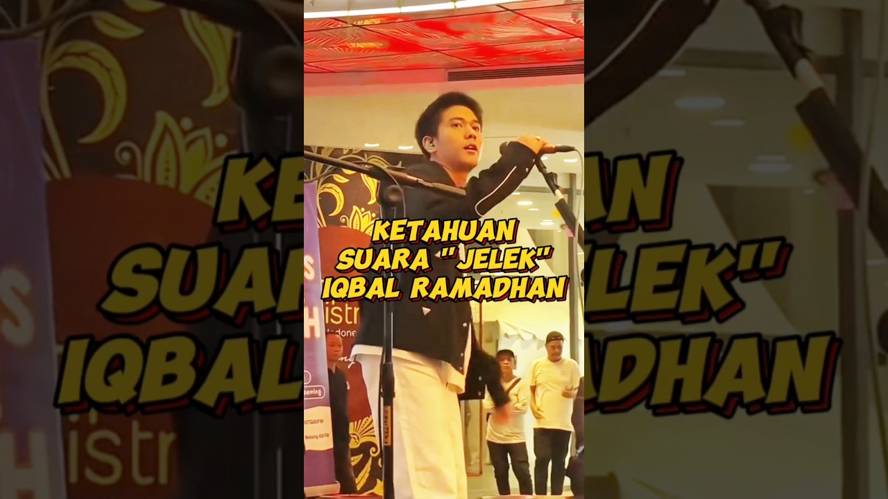 Is this really Iqbal Ramadhan's voice? #iqbalramadhan #celebrity #shorts