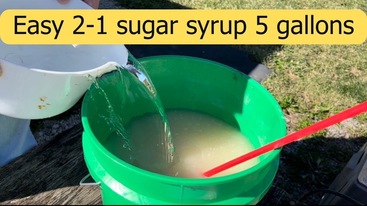 Easy 2-1 sugar syrup 5 gallons - Adventures In Beekeeping